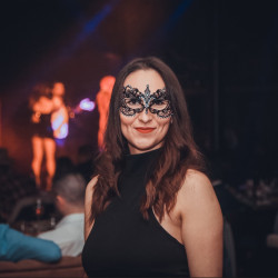 Maskenbal - girl in a costume for Halloween